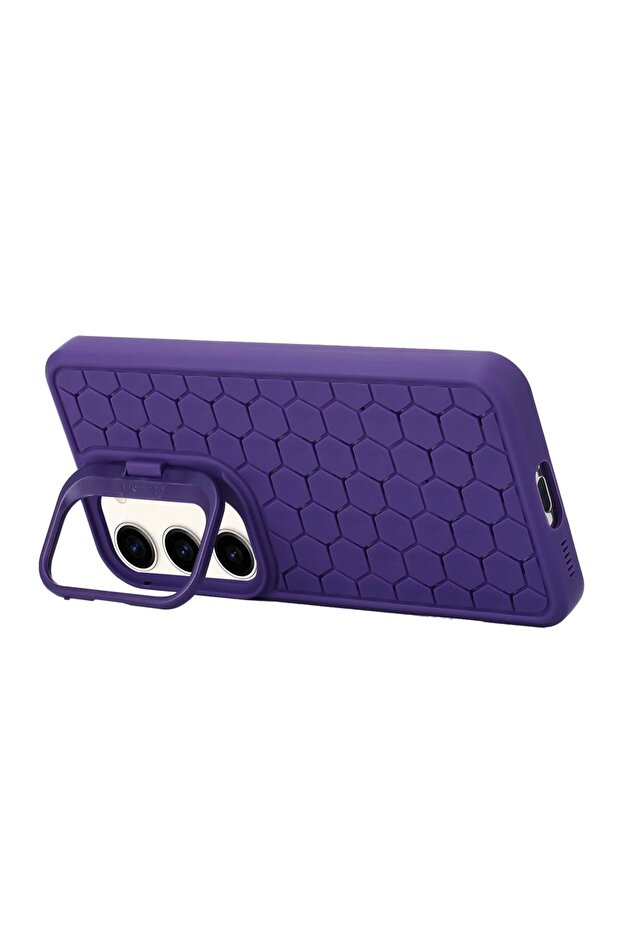HexShape Protective Case for Samsung Galaxy S24+ Plus, AntiShock, Purple - 3