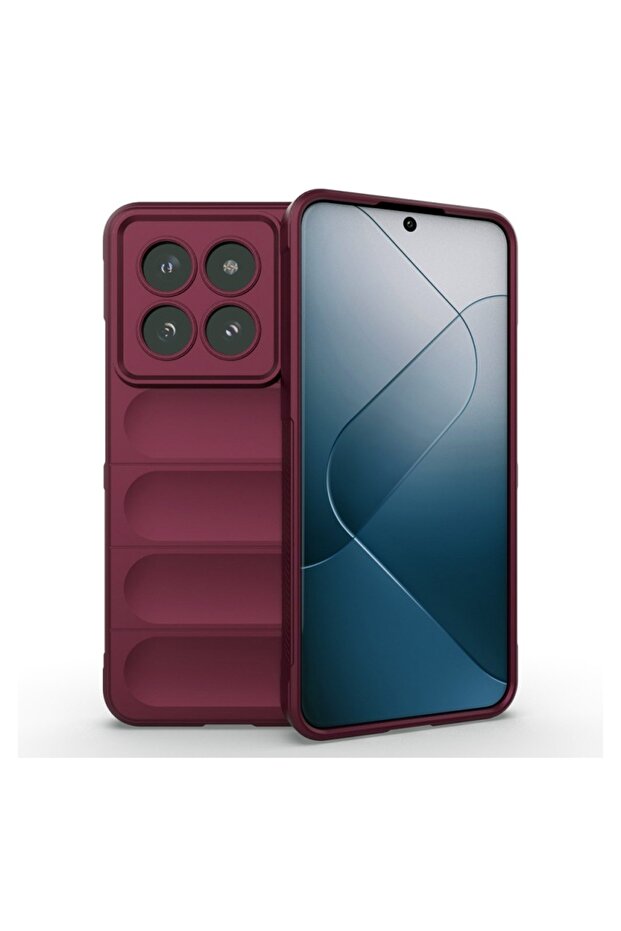 Buffer Case with Microfiber for Xiaomi 15, Flexible TPU, Purple - 1