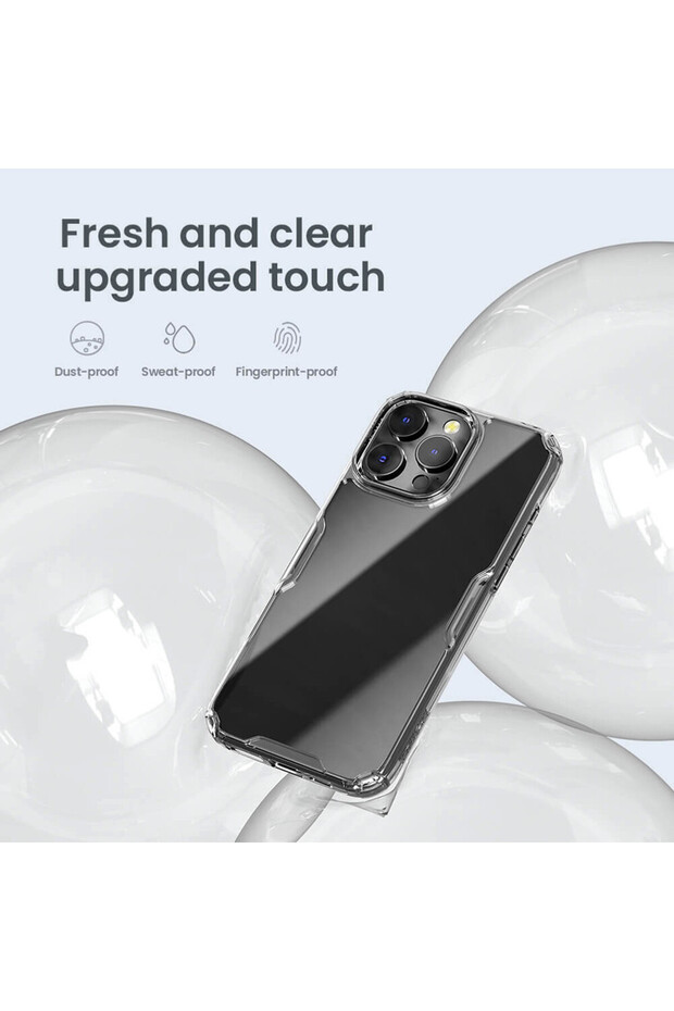 AntiShock Case for Apple iPhone 16 Pro Max, Anti-Yellowing, Transparent - 2