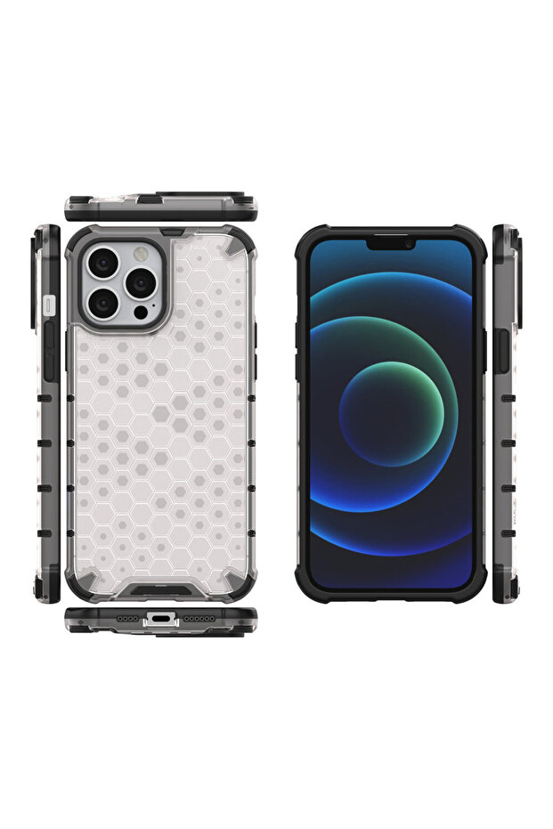 Husa pentru Apple iPhone 13 Pro, Hybrid, Transparent - 2