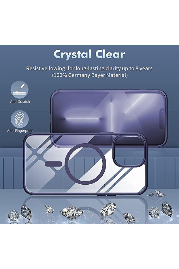 MagSafe Protective Case for Apple iPhone 16 Pro, ProCore Tech, Purple/Clear - 2