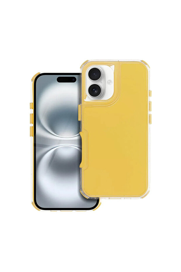 ArrayEX Case for Apple iPhone 16 Plus, AntiShock, Yellow - 1