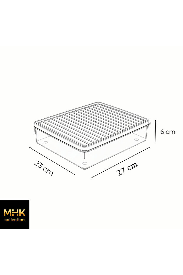 مجموعة حاويات تخزين كبيرة الحجم مع أغطية - سعة 2.8 لتر - 4