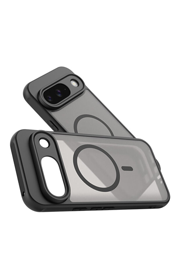 IcyAura Protective Case for Google Pixel 10 Pro, Shockproof, MagSafe Function, Black - 1