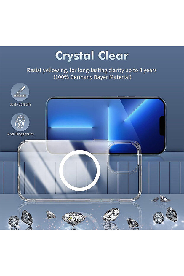 MagSafe Protective Case for Apple iPhone 16 Pro Max, ProCore Tech, White/Clear - 4