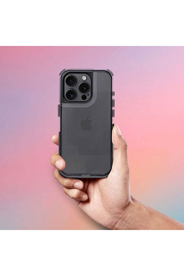 ArrayEX Lucid Case for Apple iPhone 16 Plus, AntiShock, Clear/Black - 3