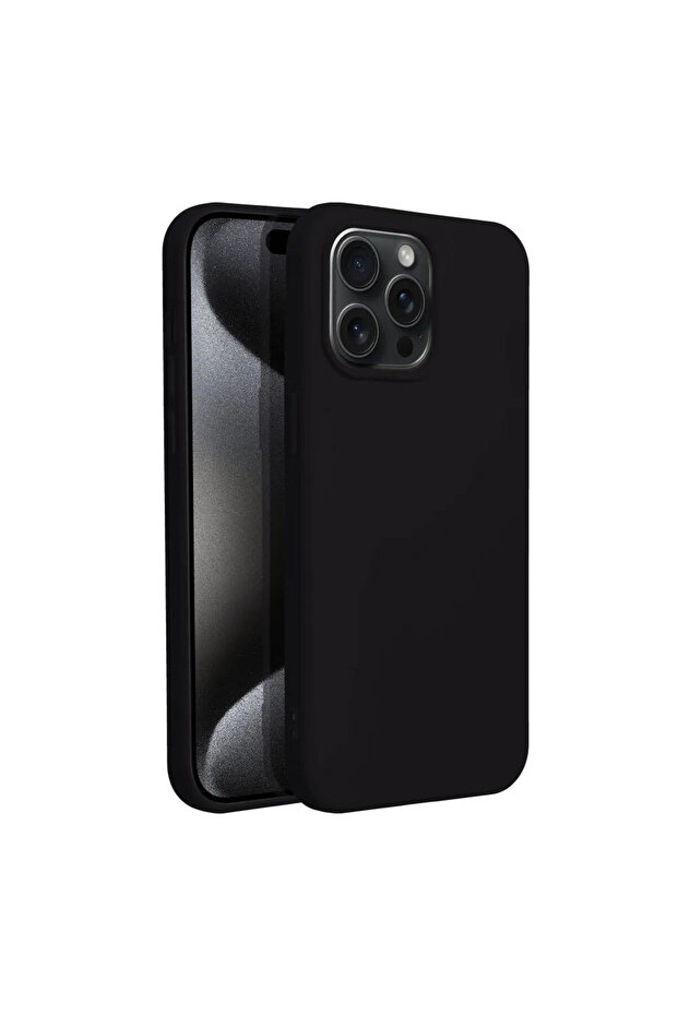 Case for Apple iPhone 16 Plus, Silicone, Microfiber, Black - 3