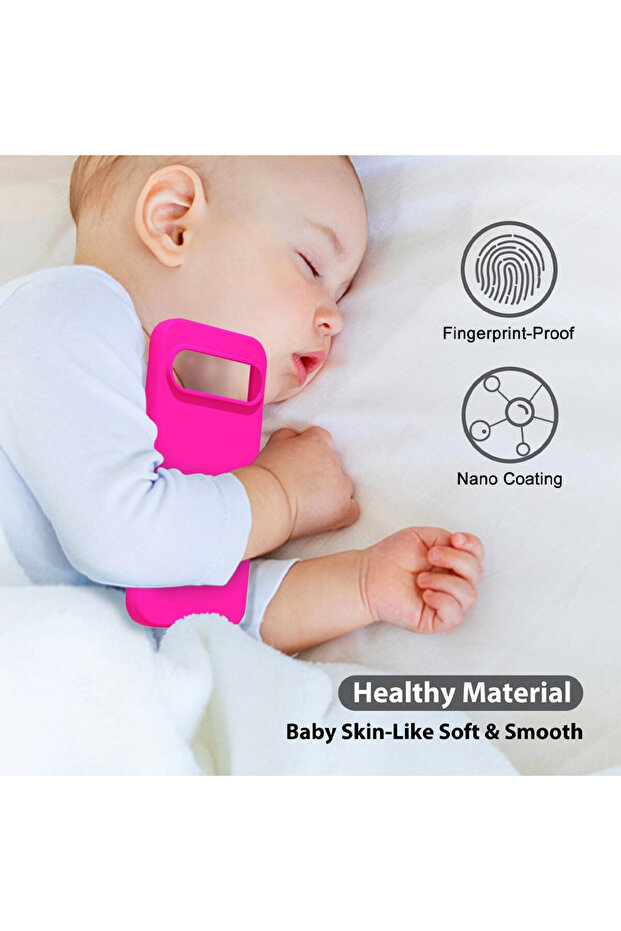 Smooth Silicone Microfiber Protective Case for Google Pixel 10, Hot Pink - 3