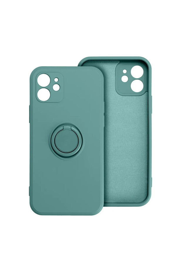 Case for Apple iPhone 16 Plus, Microfiber Interior, Ring Holder, Camera Protection, Green - 4