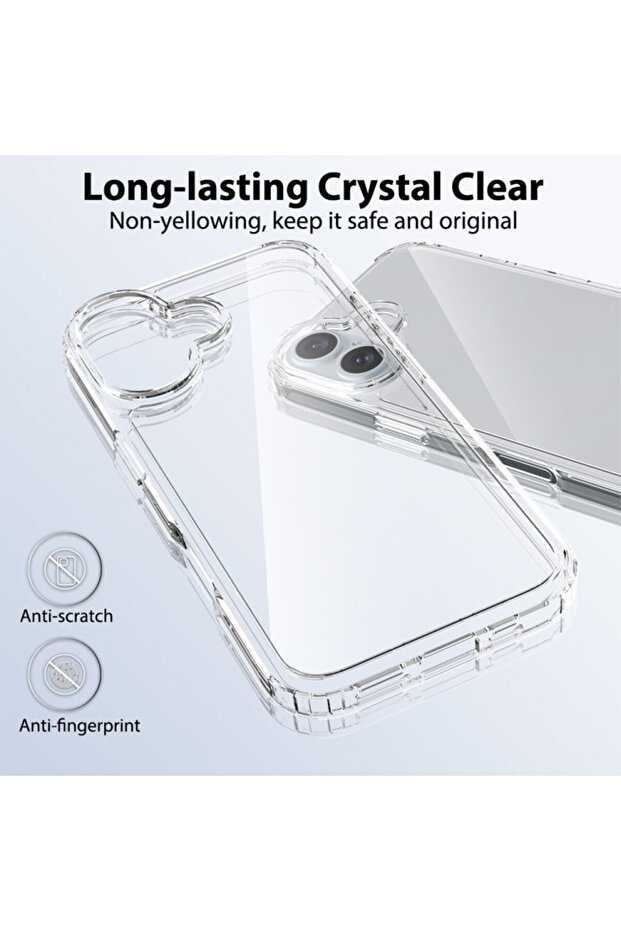 Husa de Silicon 2mm pentru Apple Iphone 16 Plus, Transparent - 3