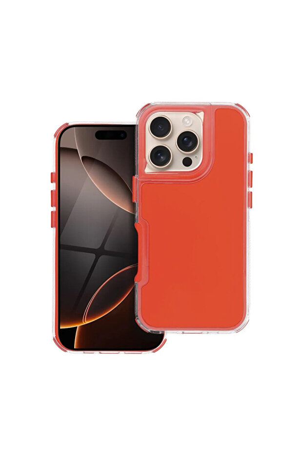 ArrayEX Case for Apple iPhone 16 Plus, AntiShock, Orange - 1