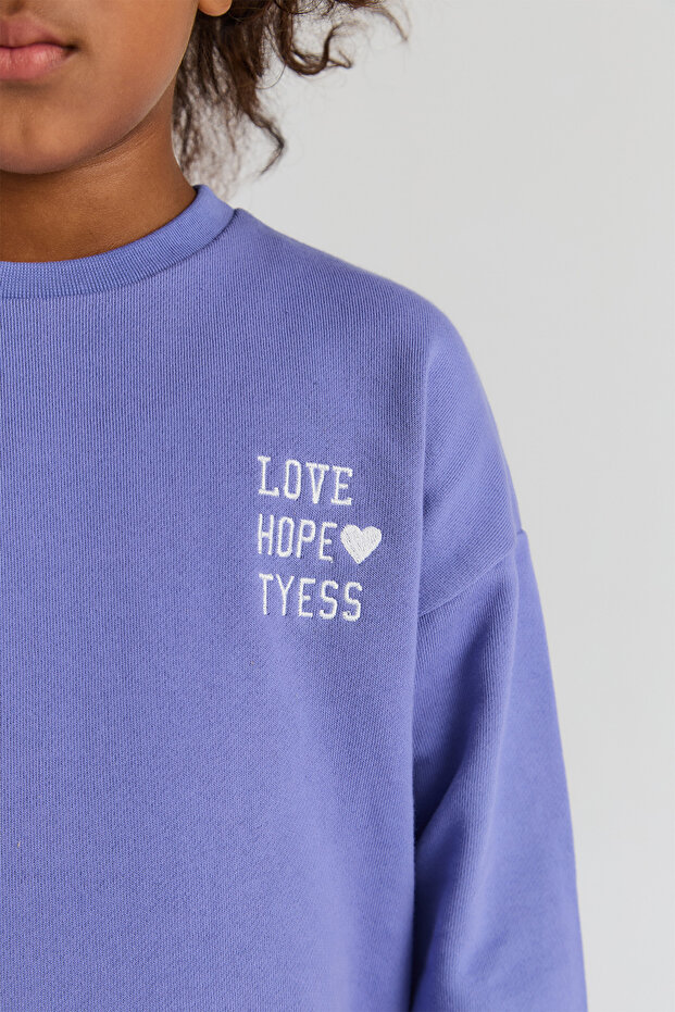 بدلة رياضية أرجوانية للبنات - 4