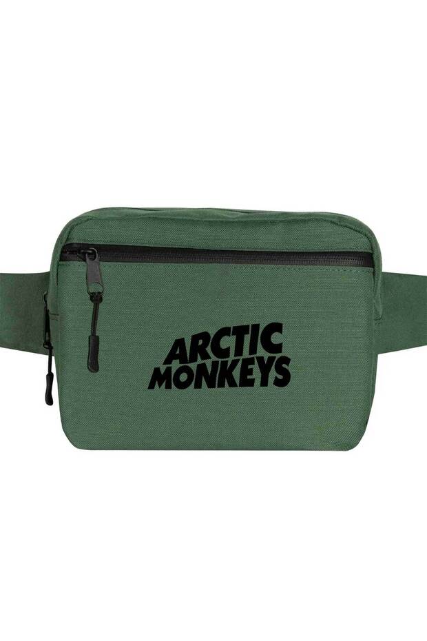 حقيبة الخصر بشعار Arctic Monkeys باللون الأخضر