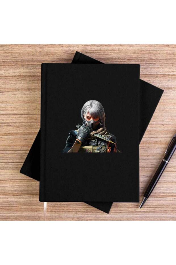 Delta Force Hawkops Ackclaw Black Unlined Canvas Notebook - 1