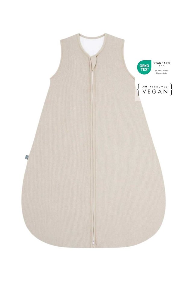 Winter Bag 2.5 Tog Girl - Boy Baby-Child Sleeveless Zippered Sleeping Bag/Beige