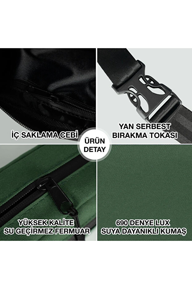 Сумка Nirvana Logo зеленого кольору - 4