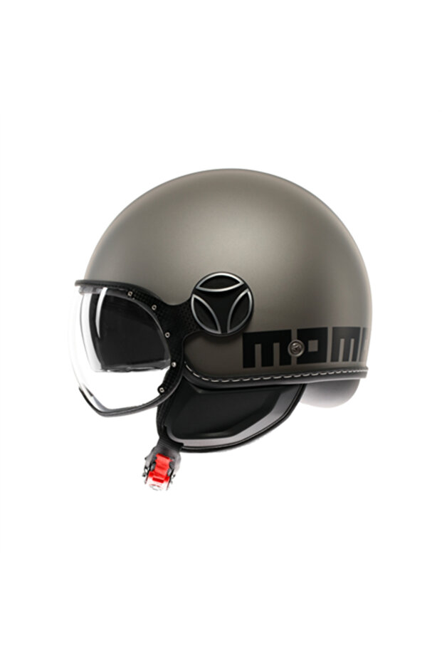MOMO KASK/FGTR EVO MOMO MONO MATT TIT.FROST BLK - 4