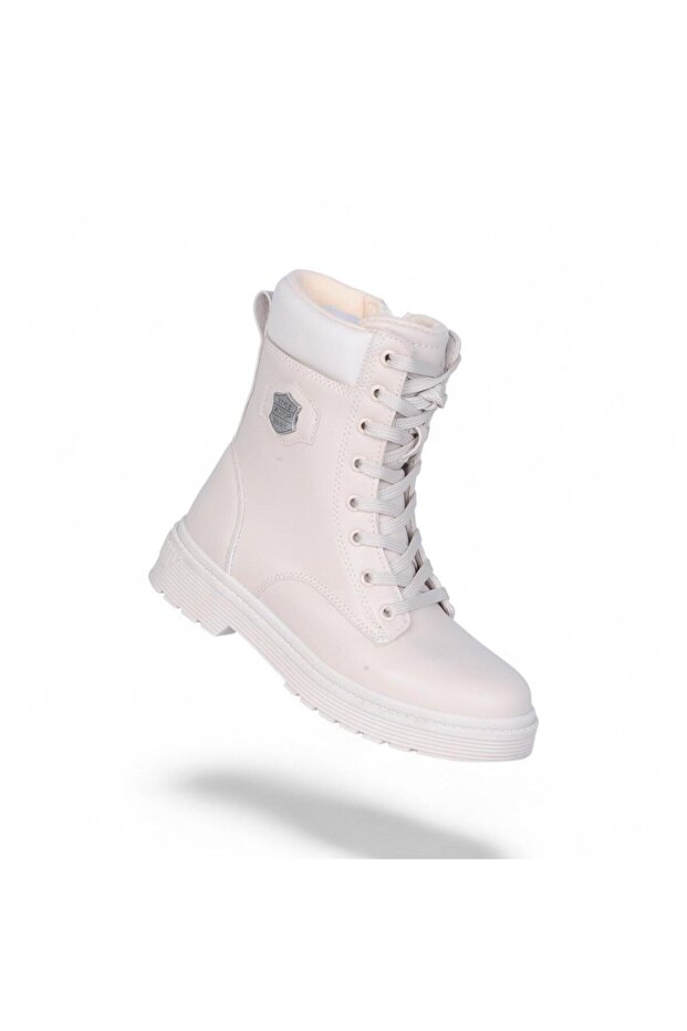 24070 Plct Beige Women's Flat Boots