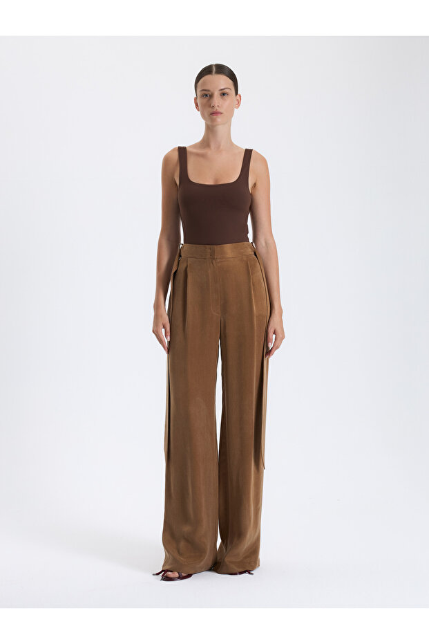 Karamel Palazzo Pantolon - 1