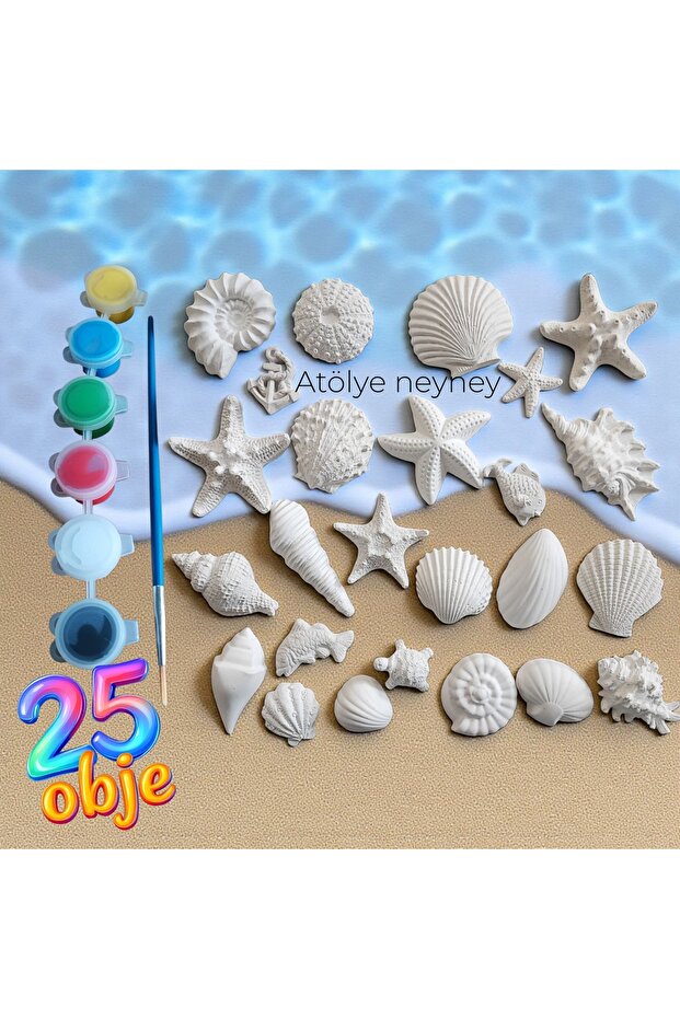 Taş boyama seti 25 parça - 1