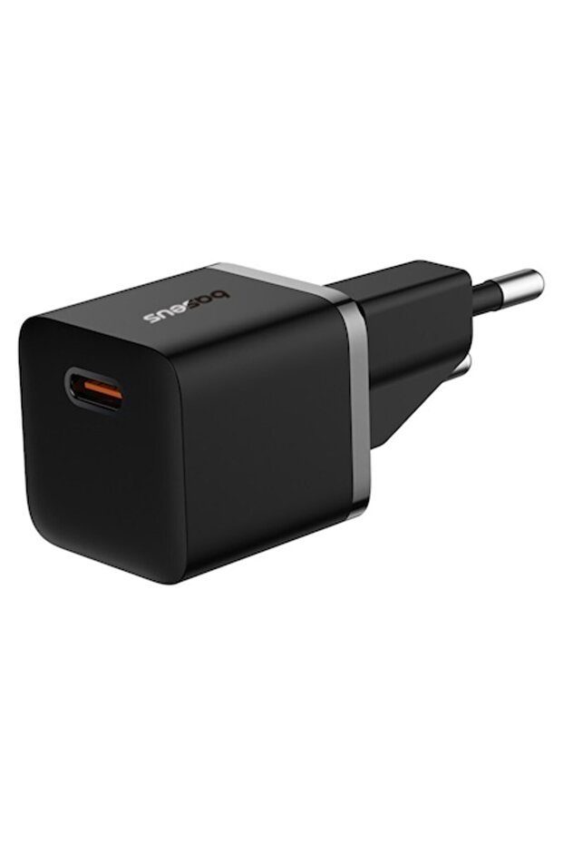 Încărcător GaN, Tip-C, 20W + Cablu de la Tip-C la Tip-C, 100W, 1m, D76, Policarbonat, - 1