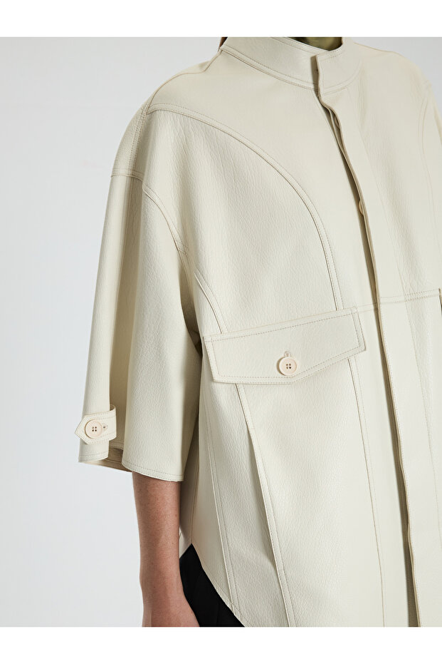 Uzun Deri Jacket - 6