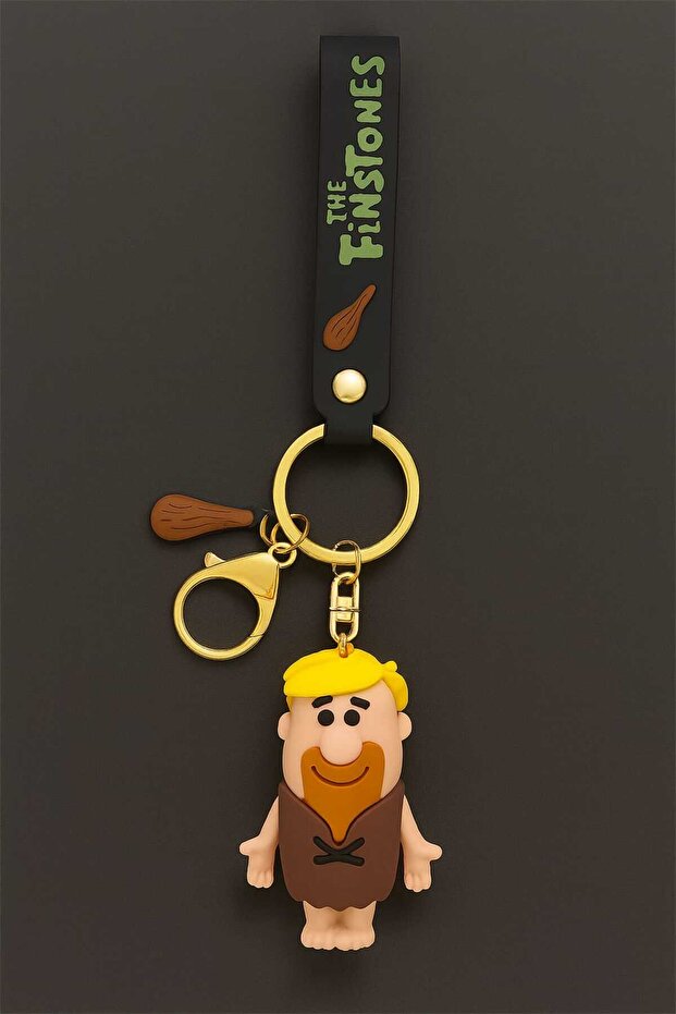 Barney Flintstones Keychain – 80S 90S Nostalgia – Birthday & Christmas Gift