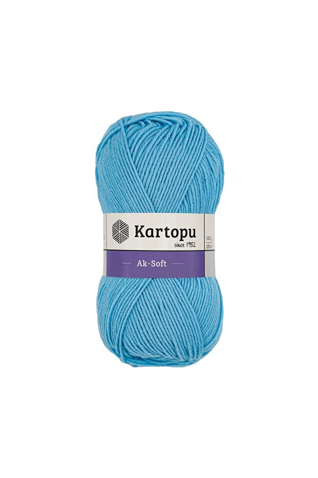 5 Pieces Aksoft Knitting Yarn K566 Sea Blue