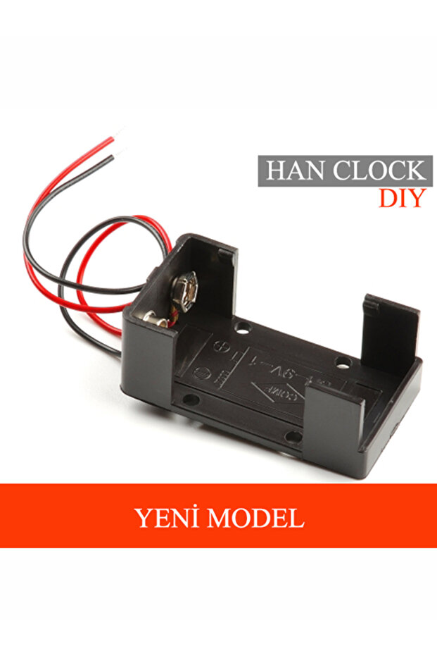 YENİ MODEL 9v Pil Yuvası Kablolu Kolay - 3