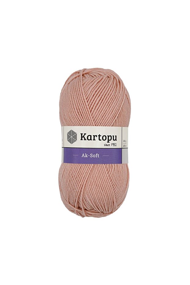 5 Pieces Aksoft Knitting Yarn K1873 Powder Pink