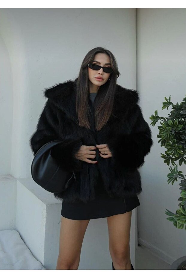 Geaca de blana artificiala - 4