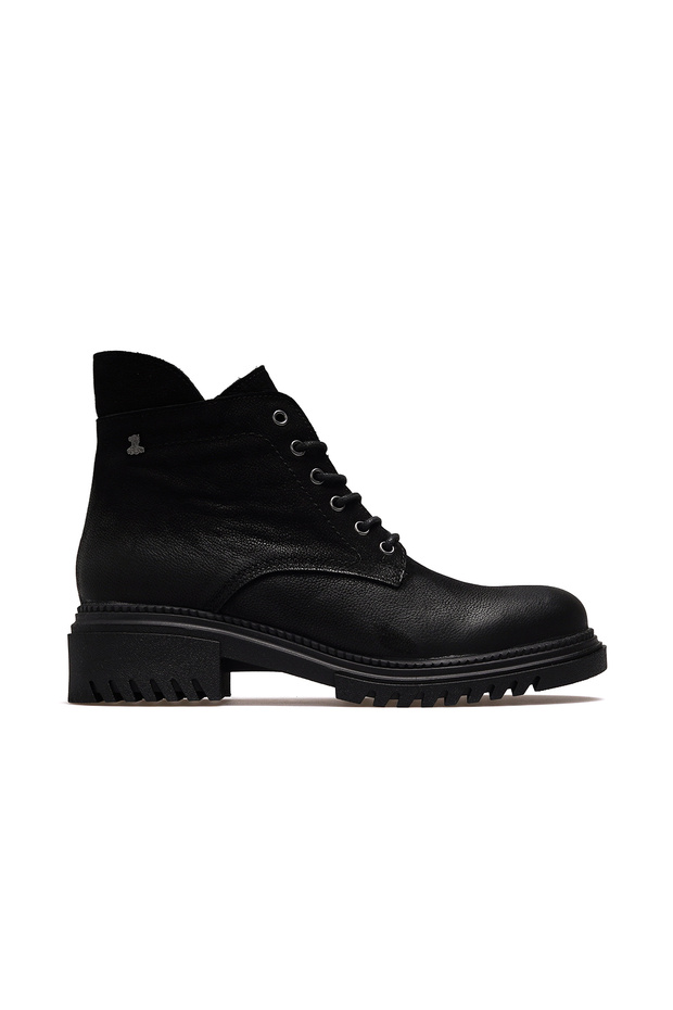 Women's Genuine Leather Boots Casual Boots 25K 1950865K Z Black Nubuck