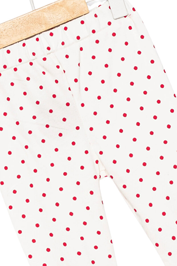 Kız Çocuk 4’lü Likralı Pamuklu (2-5 Yaş) Lastikli Bel Renkli Desenli Yumuşak Tayt - 4