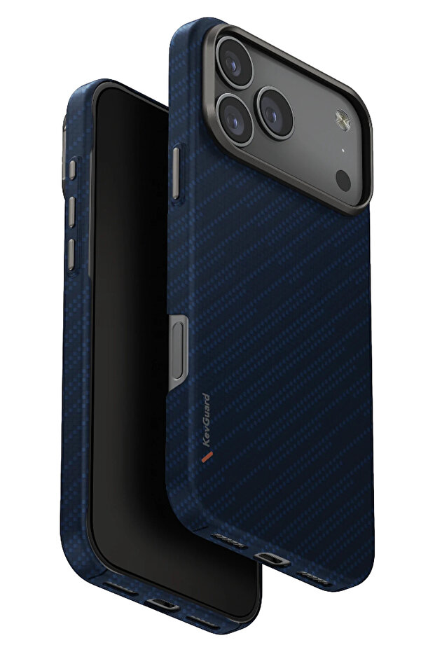 UNIQ Better By Design İphone 17 Pro Max Keva Edge Slim Karbon Kılıf Armaid Fiber Magsafe Özellikli Premium İnce Kapak