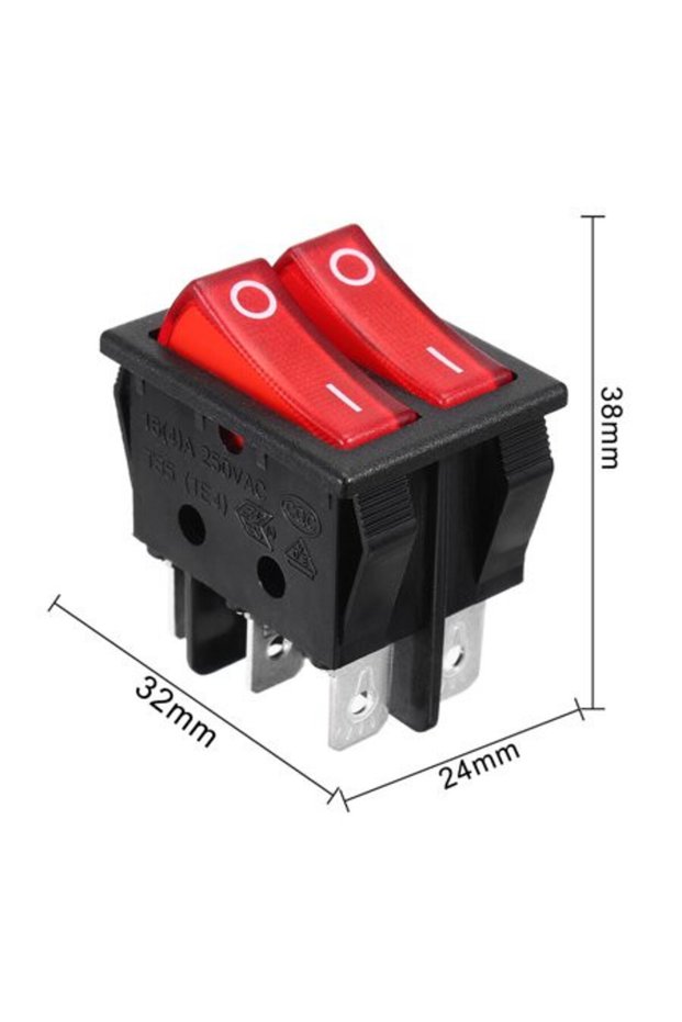 Dublu comutator bipolar 15A 250V