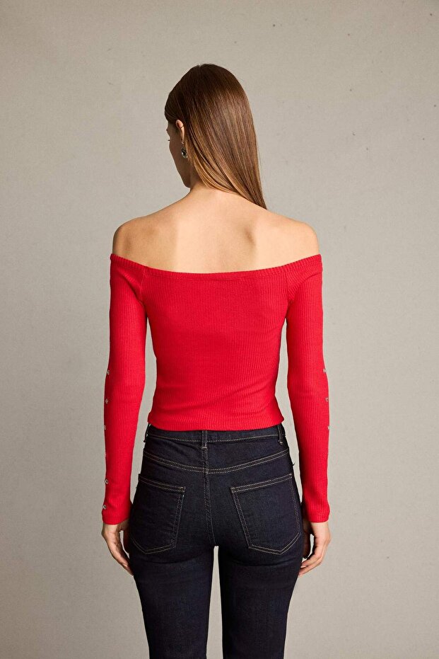 Omzu Açık Uzun Kollu Bluz G5050AX25WN - 6