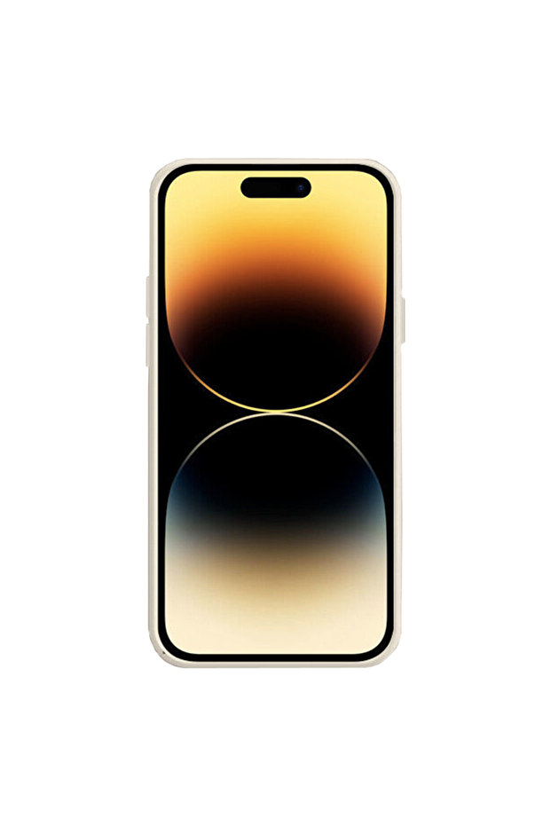 Silicone Case for Apple Iphone 14 Pro Max, Microfiber, Camera Protection, Beige - 2