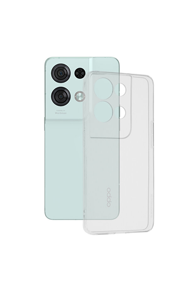 Clear Protection Case for Oppo Reno8 Pro, Transparent - 1