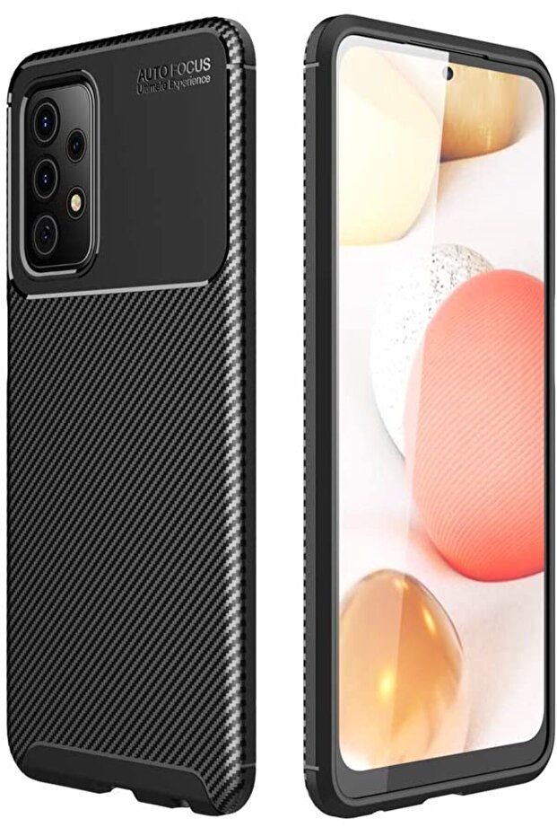 Auto Focus Carbon Case for Samsung Galaxy A52, black