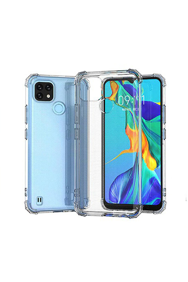 Anti-Shock Case for Realme C21, Transparent - 5