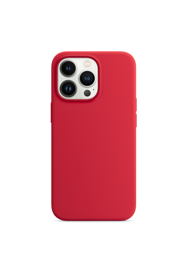 Protective case for iPhone 12, Silicone, Red - 3