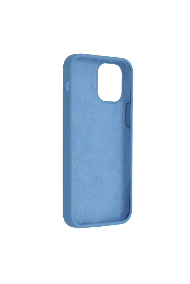 Double Structure Protective Case for iPhone 12 Mini, Microfiber, Royal Blue - 3