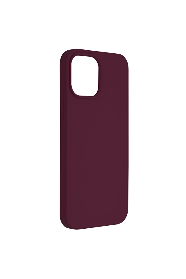 Double Structure Protective Case for iPhone 12 Pro Max, Microfiber, Matte Cherry - 6
