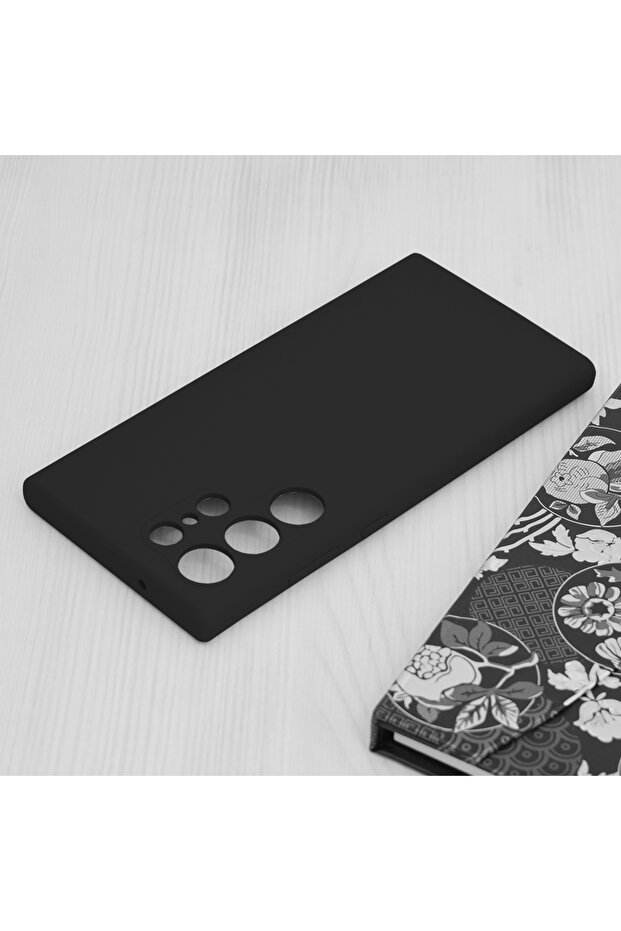 Double Structure Protective Case for Samsung Galaxy S23 Ultra, Microfiber, Titanium Black - 4