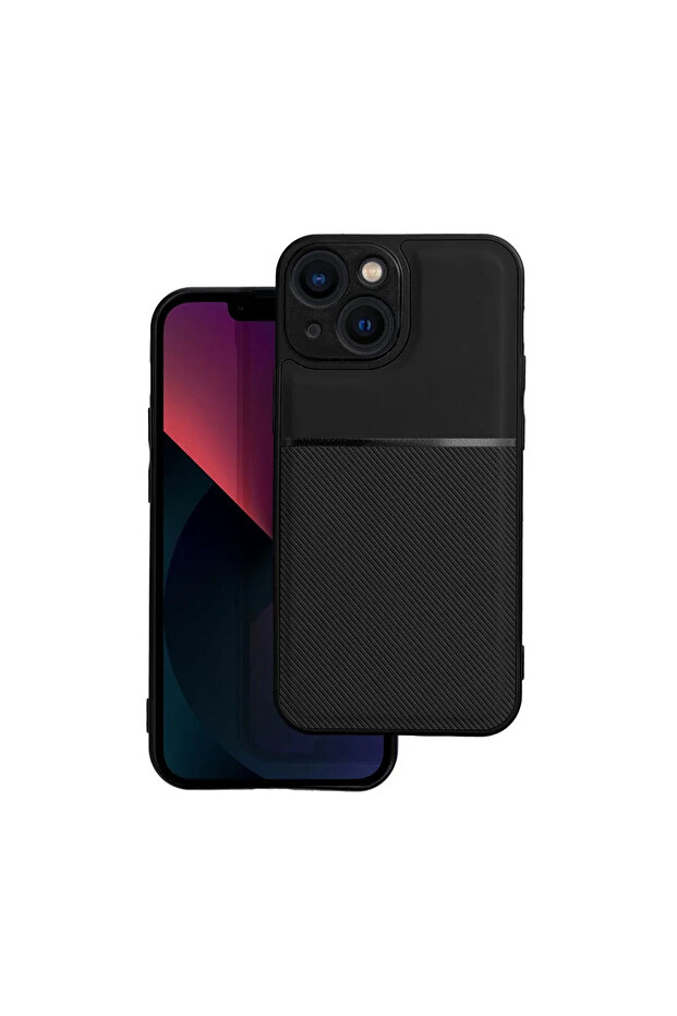 Protective Case for Apple iPhone 15, Camera Protection, Hard PC Material, Black - 1