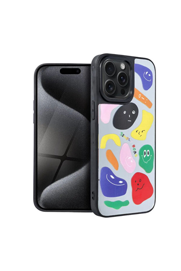 Mirror Flash Case for Apple Iphone 15 Plus, Simply Design, Multicolor - 1