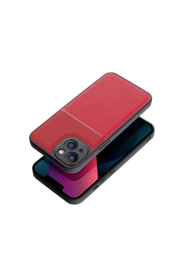 Protective Case for Apple iPhone 15 Plus, Camera Protection, Hard PC Material, Red - 2