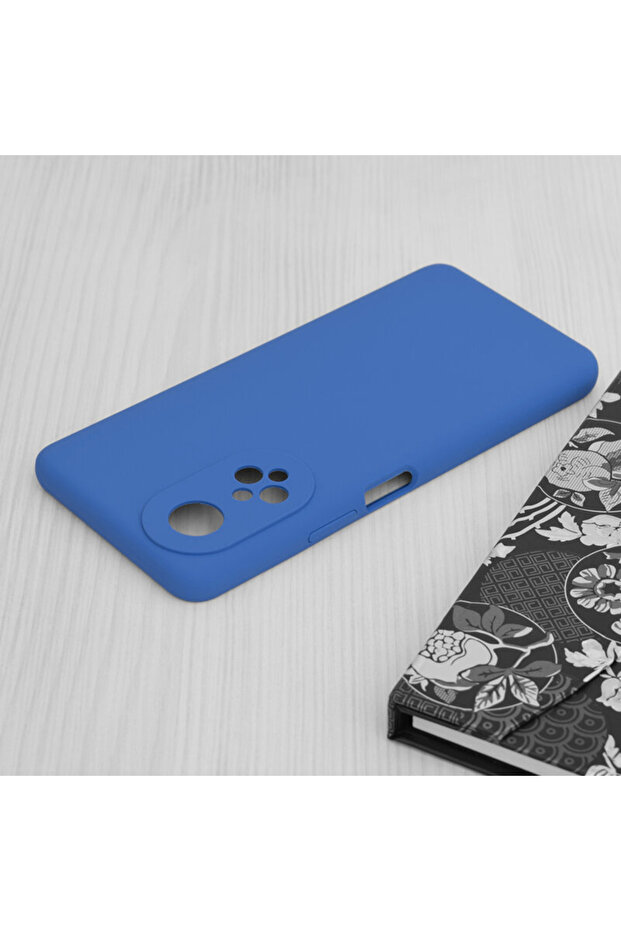 Silicone Case for Honor X7, Microfiber, Camera Protection, Blue - 3