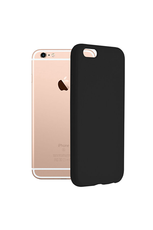 Double Structure Protective Case for iPhone 6 / 6S, Microfiber, Titanium Black - 1