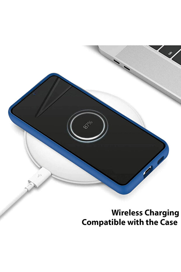 Protective case for Huawei Nova 8i, Camera Protection, Microfiber, Blue - 2